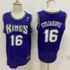 Sacramento Kings Peja Stojakovic Black 2001-02 Throwback Jersey