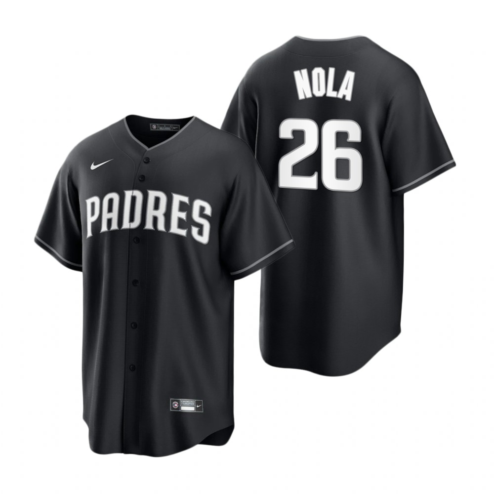San Diego Padres Austin Nola Black White Fashion Replica Jersey San Diego Padres Austin Nola Black White Fashion Replica Jersey