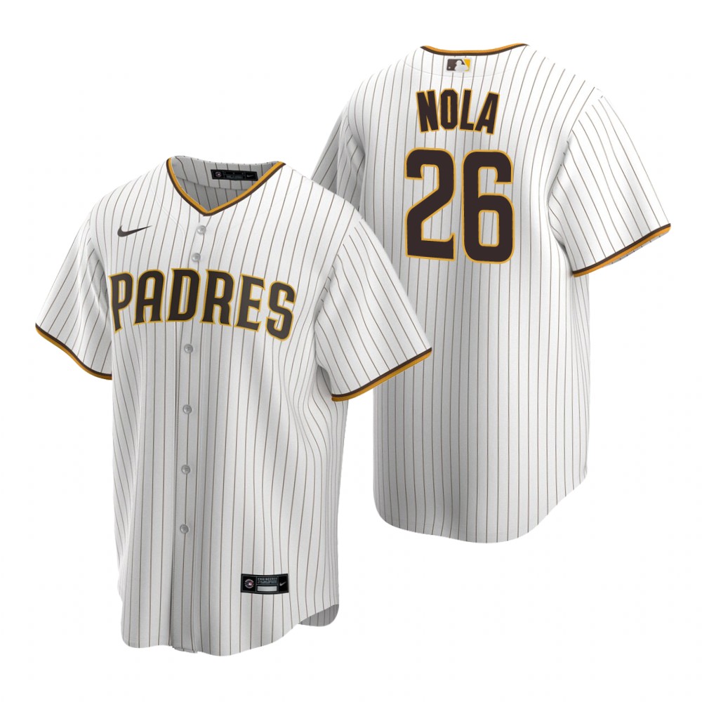San Diego Padres Austin Nola White Brown Home Replica Jersey San Diego Padres Austin Nola White Brown Home Replica Jersey