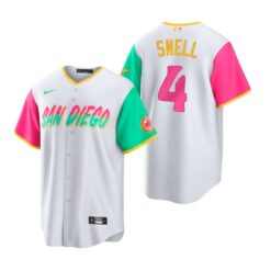 San Diego Padres Blake Snell White 2022 City Connect Replica Jersey