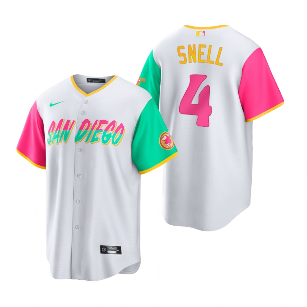 San Diego Padres Blake Snell White 2022 City Connect Replica Jersey San Diego Padres Blake Snell White 2022 City Connect Replica Jersey