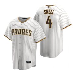 San Diego Padres Blake Snell White Brown Home Replica Jersey