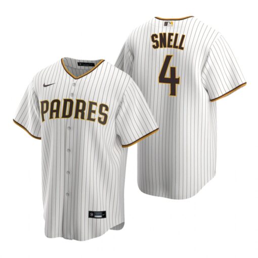 San Diego Padres Blake Snell White Brown Home Replica Jersey