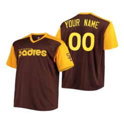 San Diego Padres Custom Brown Cooperstown Collection Jersey