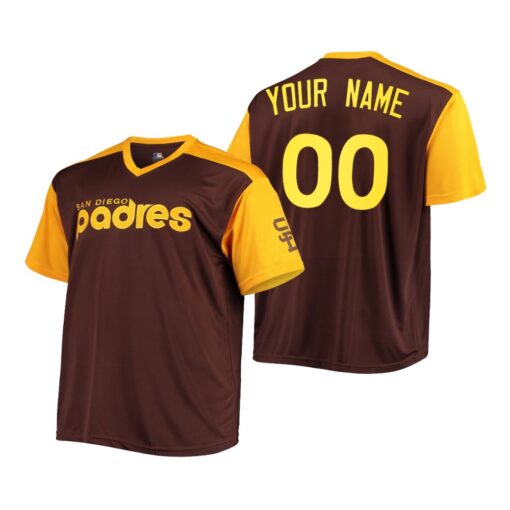 San Diego Padres Custom Brown Cooperstown Collection Jersey