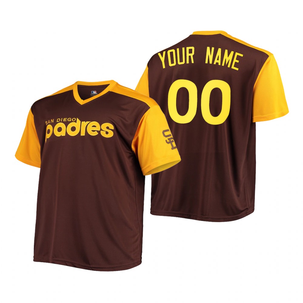 San Diego Padres Custom Brown Cooperstown Collection Jersey San Diego Padres Custom Brown Cooperstown Collection Jersey