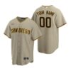 San Diego Padres Custom Brown Raglan Replica Jersey
