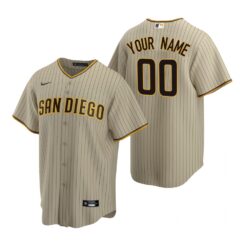 San Diego Padres Custom Tan Alternate Replica Jersey