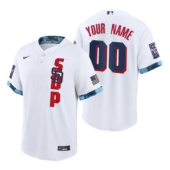 San Diego Padres Custom White 2021 All Star Game Replica Jersey