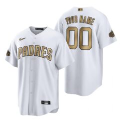 San Diego Padres Custom White 2022 All-Star Game Replica Jersey