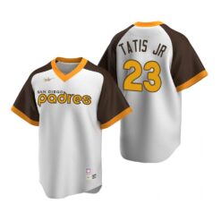 San Diego Padres Fernando Tatis Jr. White Cooperstown Home Jersey