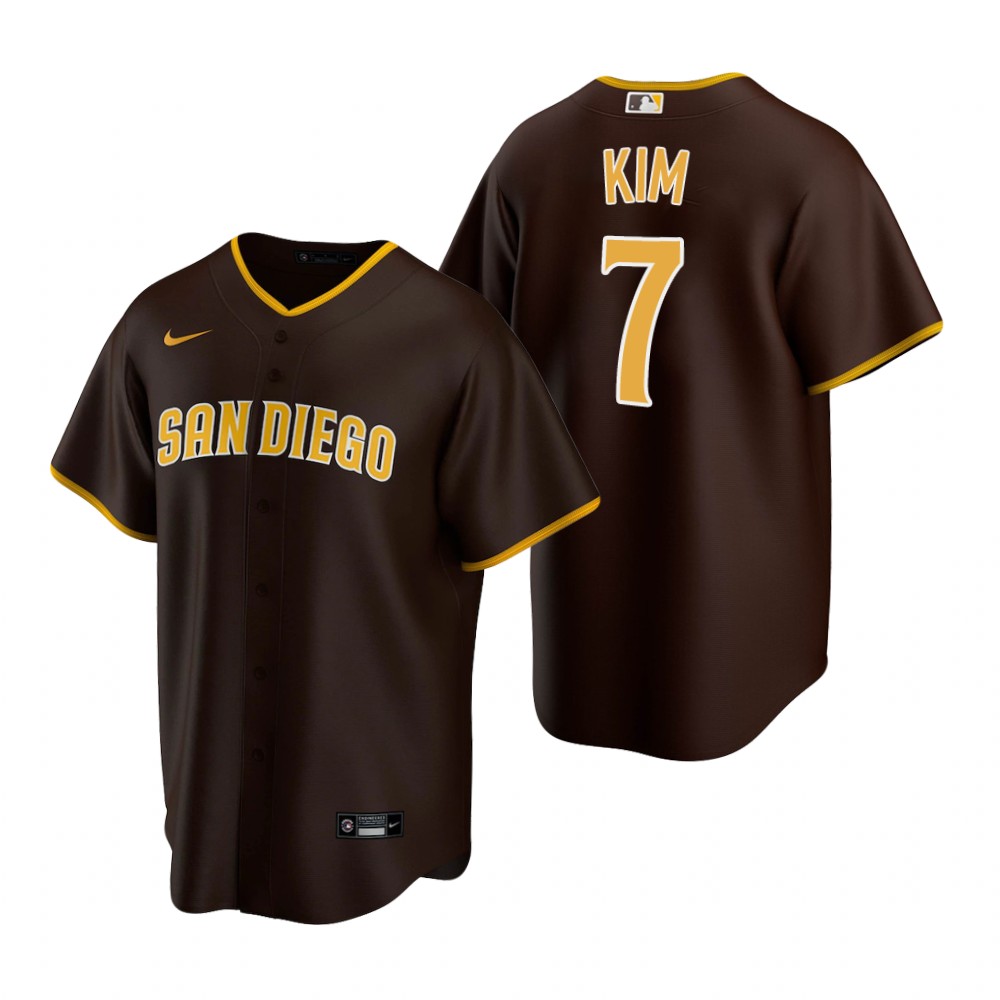 San Diego Padres Ha-Seong Kim Brown Road Replica Jersey San Diego Padres Ha-Seong Kim Brown Road Replica Jersey