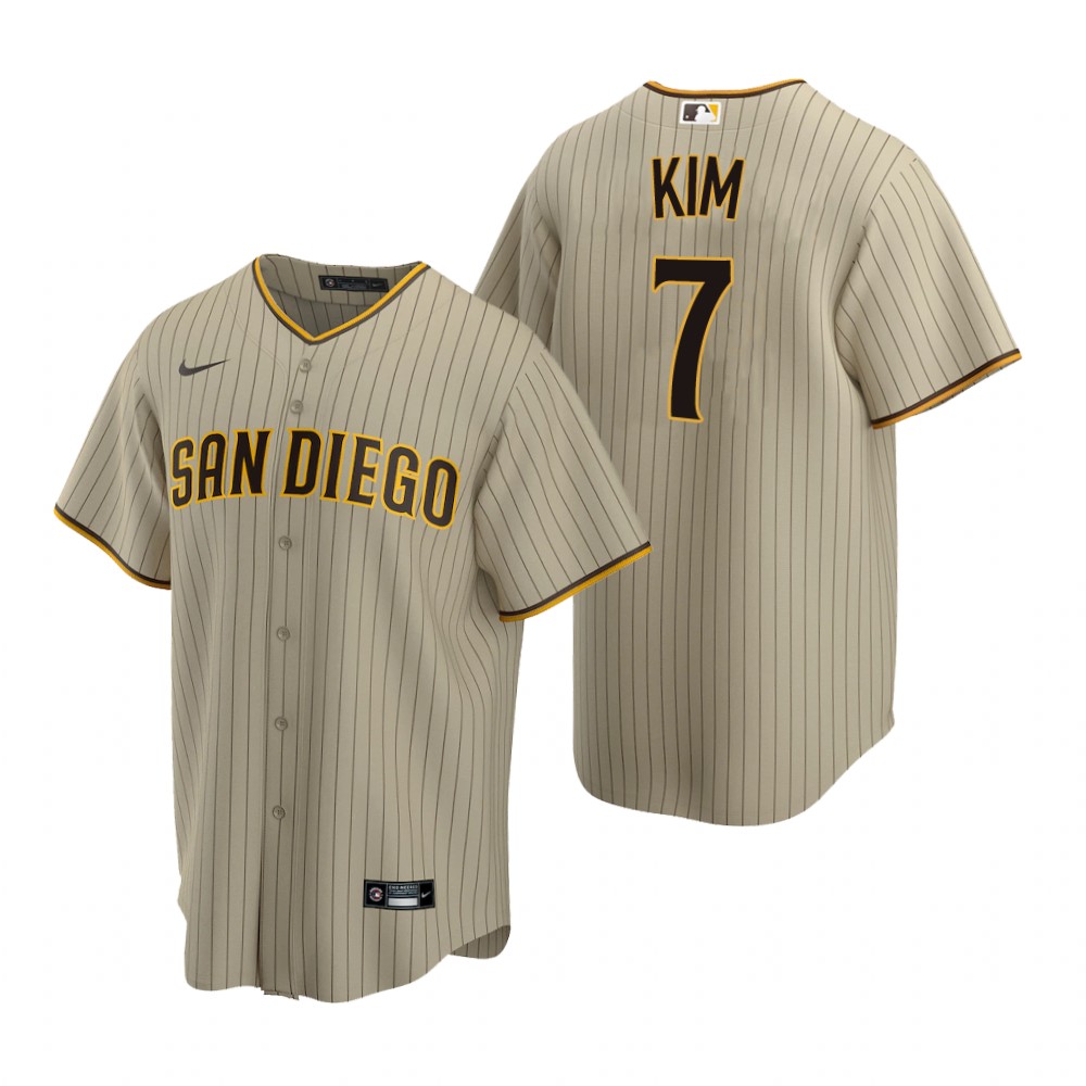 San Diego Padres Ha-Seong Kim Tan Alternate Replica Jersey San Diego Padres Ha-Seong Kim Tan Alternate Replica Jersey