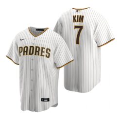 San Diego Padres Ha-Seong Kim White Brown Replica Home Jersey