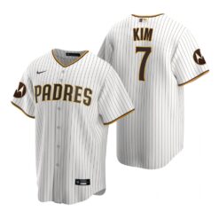 San Diego Padres Ha-Seong Kim White Motorola Patch Replica Jersey