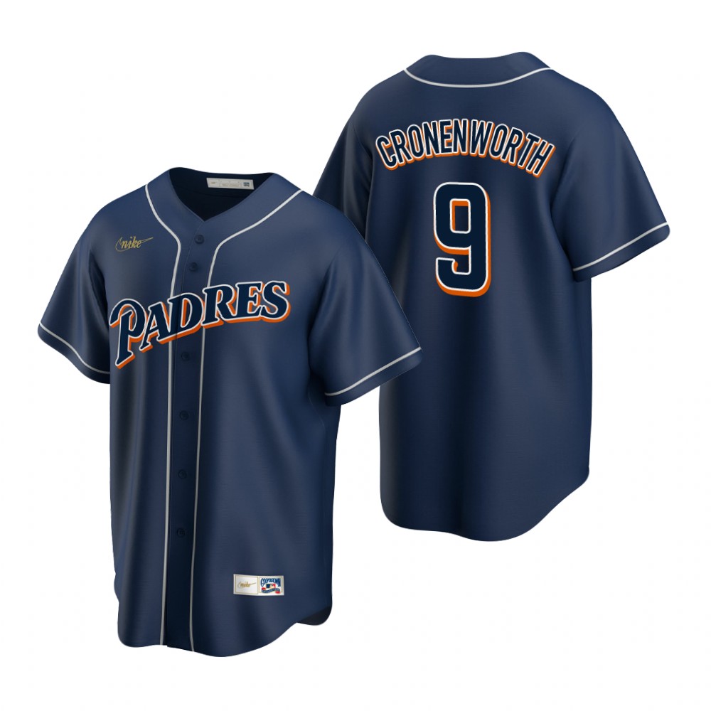 San Diego Padres Jake Cronenworth Navy Cooperstown Collection Jersey San Diego Padres Jake Cronenworth Navy Cooperstown Collection Jersey