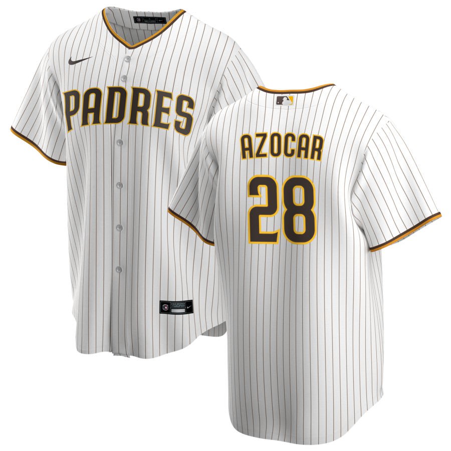 San Diego Padres Jose Azocar White Brown Home Replica Jersey San Diego Padres Jose Azocar White Brown Home Replica Jersey