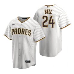 San Diego Padres Josh Bell White Home Replica Jersey