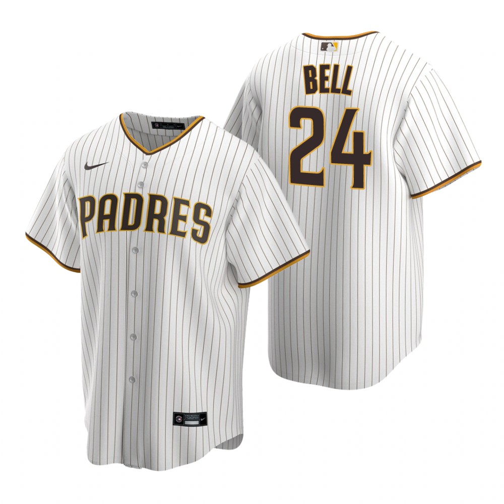 San Diego Padres Josh Bell White Home Replica Jersey San Diego Padres Josh Bell White Home Replica Jersey