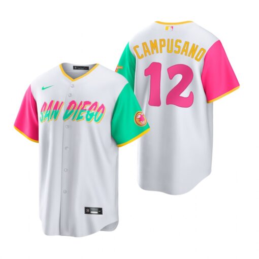 San Diego Padres Luis Campusano White 2022 City Connect Replica Jersey
