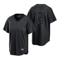 San Diego Padres Manny Machado Black Pitch Fashion Replica Jersey