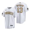 San Diego Padres Manny Machado White Brown Replica Home Jersey