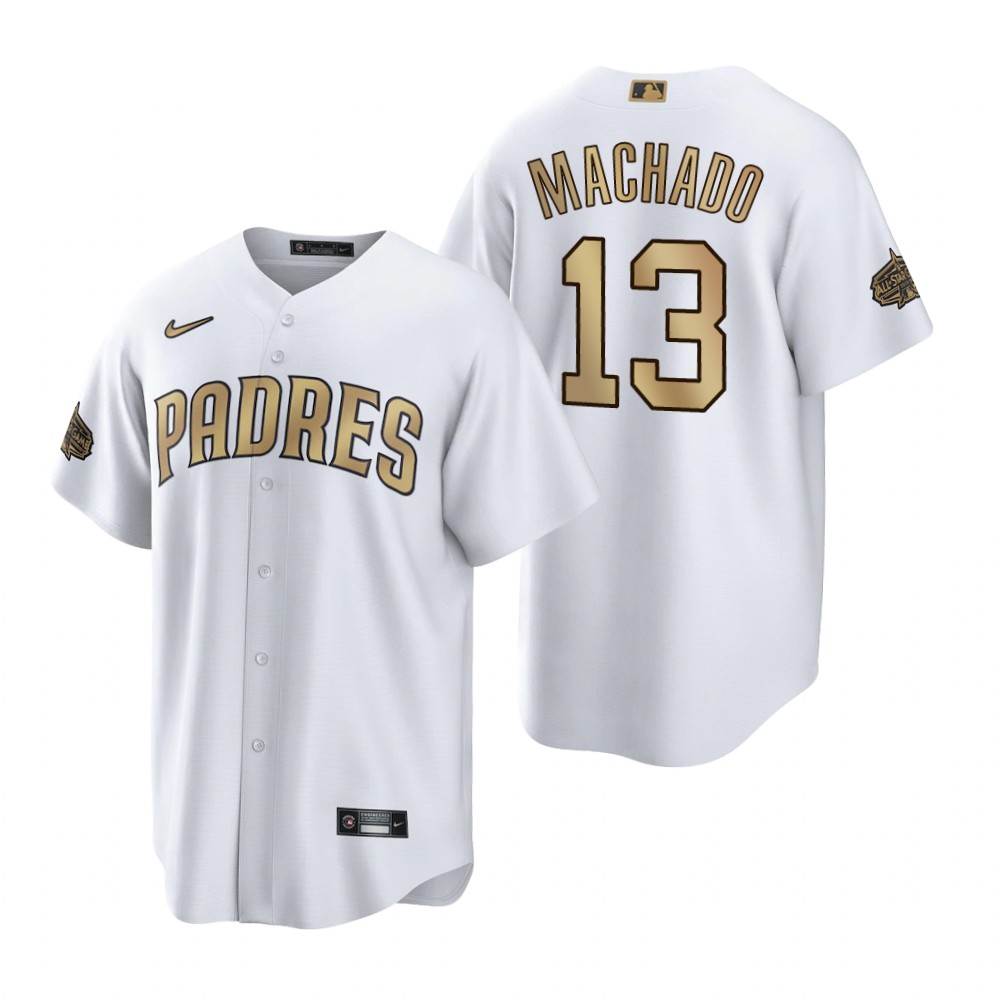 San Diego Padres Manny Machado White 2022 All-Star Game Replica Jersey San Diego Padres Manny Machado White 2022 All-Star Game Replica Jersey
