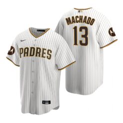 San Diego Padres Manny Machado White Motorola Patch Replica Jersey