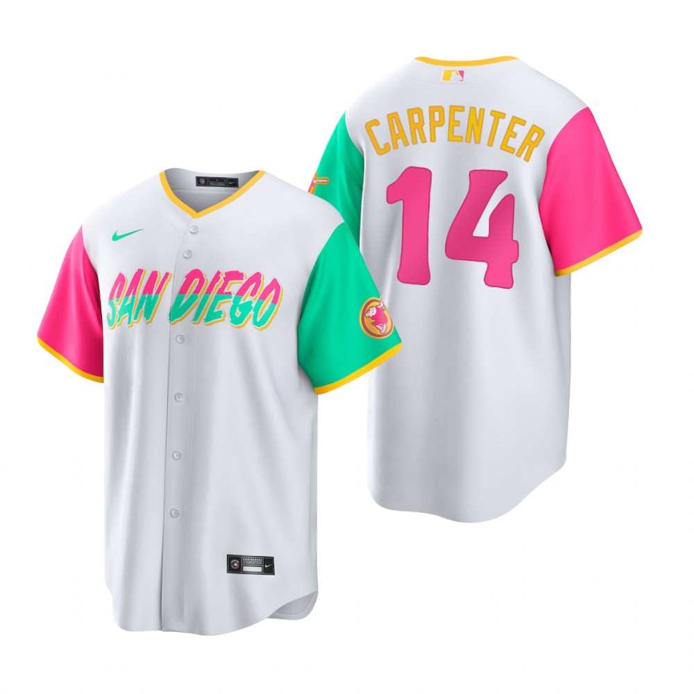 San Diego Padres Matt Carpenter White 2022 City Connect Replica Jersey San Diego Padres Matt Carpenter White 2022 City Connect Replica Jersey