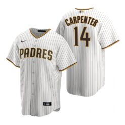 San Diego Padres Matt Carpenter White Brown Home Replica Jersey