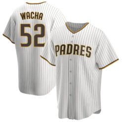 San Diego Padres Michael Wacha White Brown Home Replica Jersey