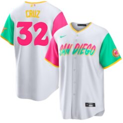 San Diego Padres Nelson Cruz White 2022 City Connect Replica Jersey