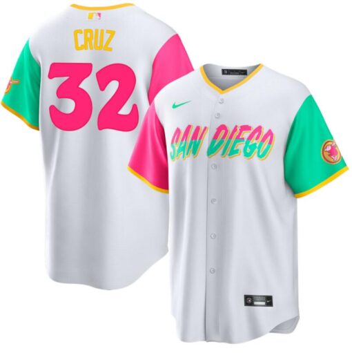 San Diego Padres Nelson Cruz White 2022 City Connect Replica Jersey