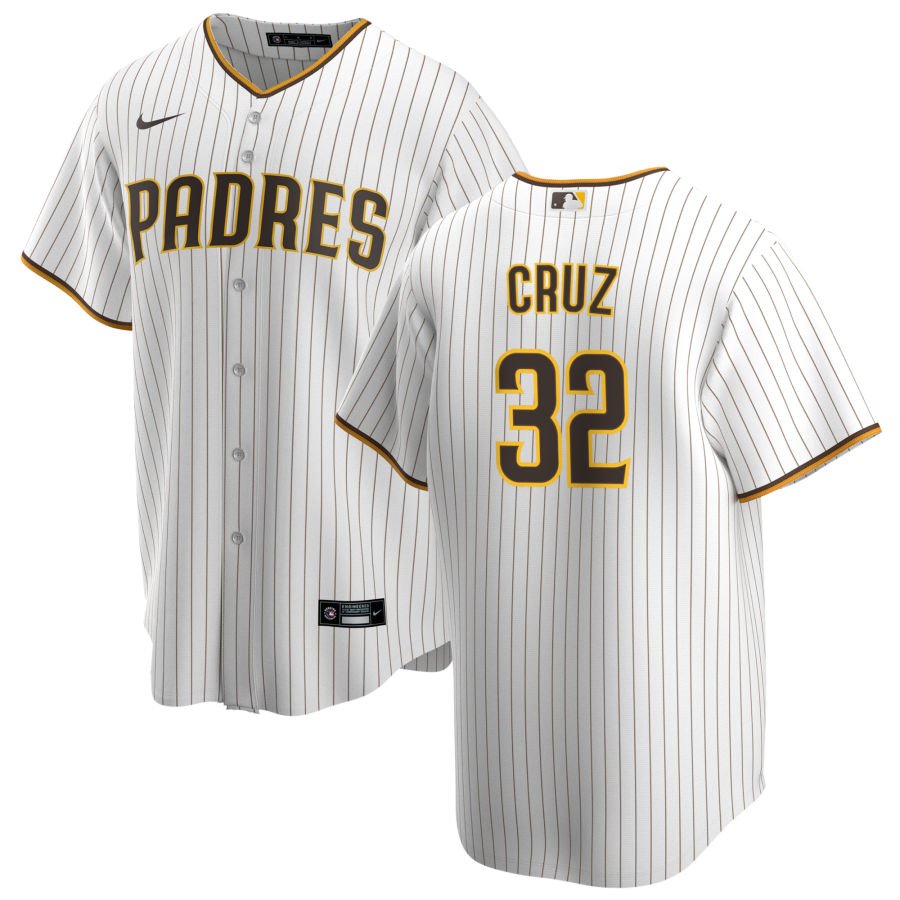 San Diego Padres Nelson Cruz White Brown Home Replica Jersey San Diego Padres Nelson Cruz White Brown Home Replica Jersey