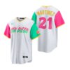 San Diego Padres Nelson Cruz White Brown Home Replica Jersey