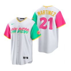 San Diego Padres Nick Martinez White 2022 City Connect Replica Jersey