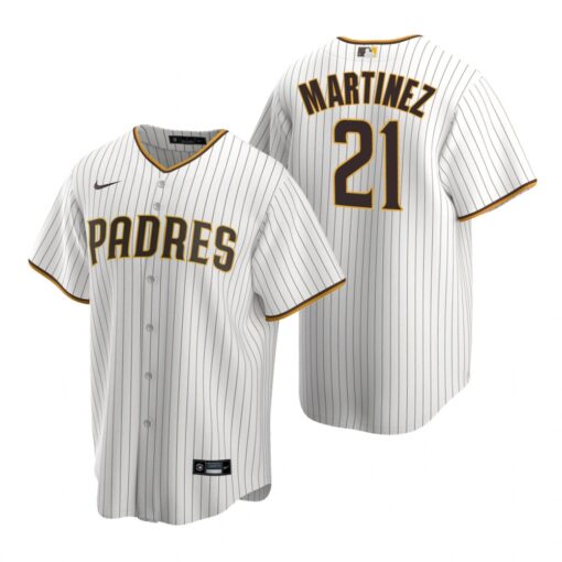 San Diego Padres Nick Martinez White Brown Home Replica Jersey
