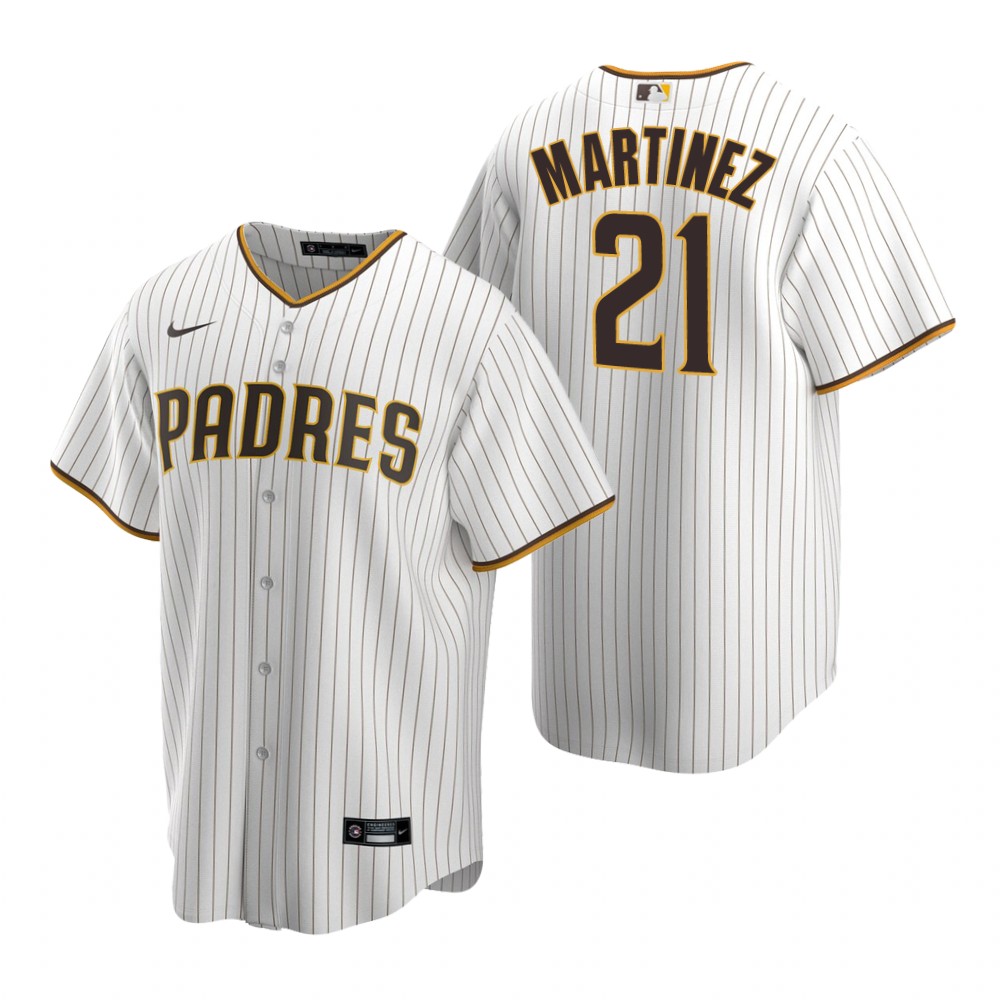 San Diego Padres Nick Martinez White Brown Home Replica Jersey San Diego Padres Nick Martinez White Brown Home Replica Jersey