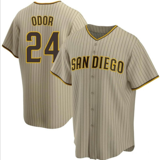 San Diego Padres Rougned Odor Tan Alternate Replica Jersey