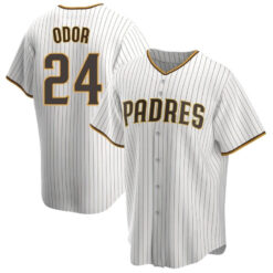 San Diego Padres Rougned Odor White Brown Home Replica Jersey