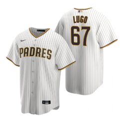 San Diego Padres Seth Lugo White Brown Home Replica Jersey