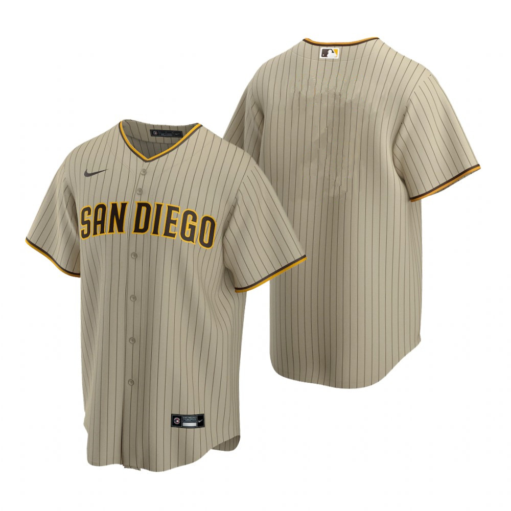 San Diego Padres Team Sand Brown Replica Alternate Jersey San Diego Padres Team Sand Brown Replica Alternate Jersey