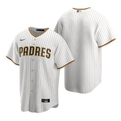 San Diego Padres Team White Brown Replica Home Jersey