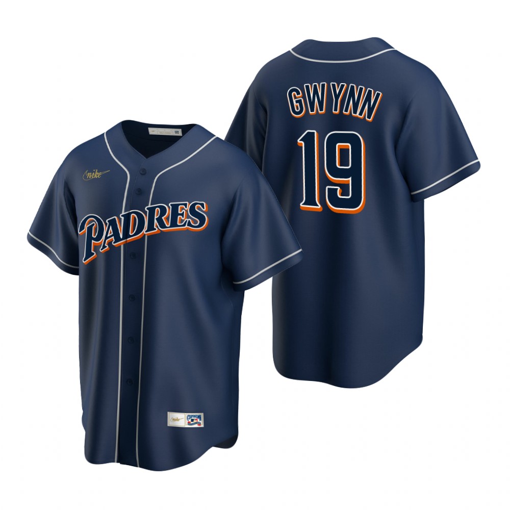 San Diego Padres Tony Gwynn Navy Cooperstown Jersey San Diego Padres Tony Gwynn Navy Cooperstown Jersey