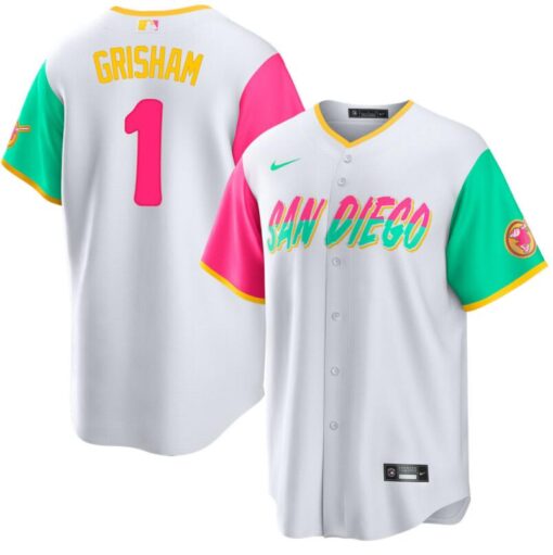 San Diego Padres Trent Grisham White 2022 City Connect Replica Jersey