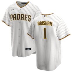 San Diego Padres Trent Grisham White Brown Home Replica Jersey