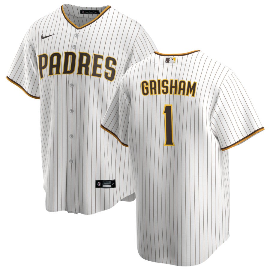 San Diego Padres Trent Grisham White Brown Home Replica Jersey San Diego Padres Trent Grisham White Brown Home Replica Jersey