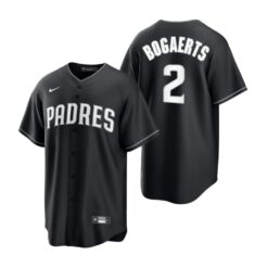 San Diego Padres Xander Bogaerts Black White Fashion Replica Jersey