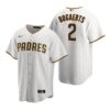 San Diego Padres Yu Darvish White Brown Replica Home Jersey