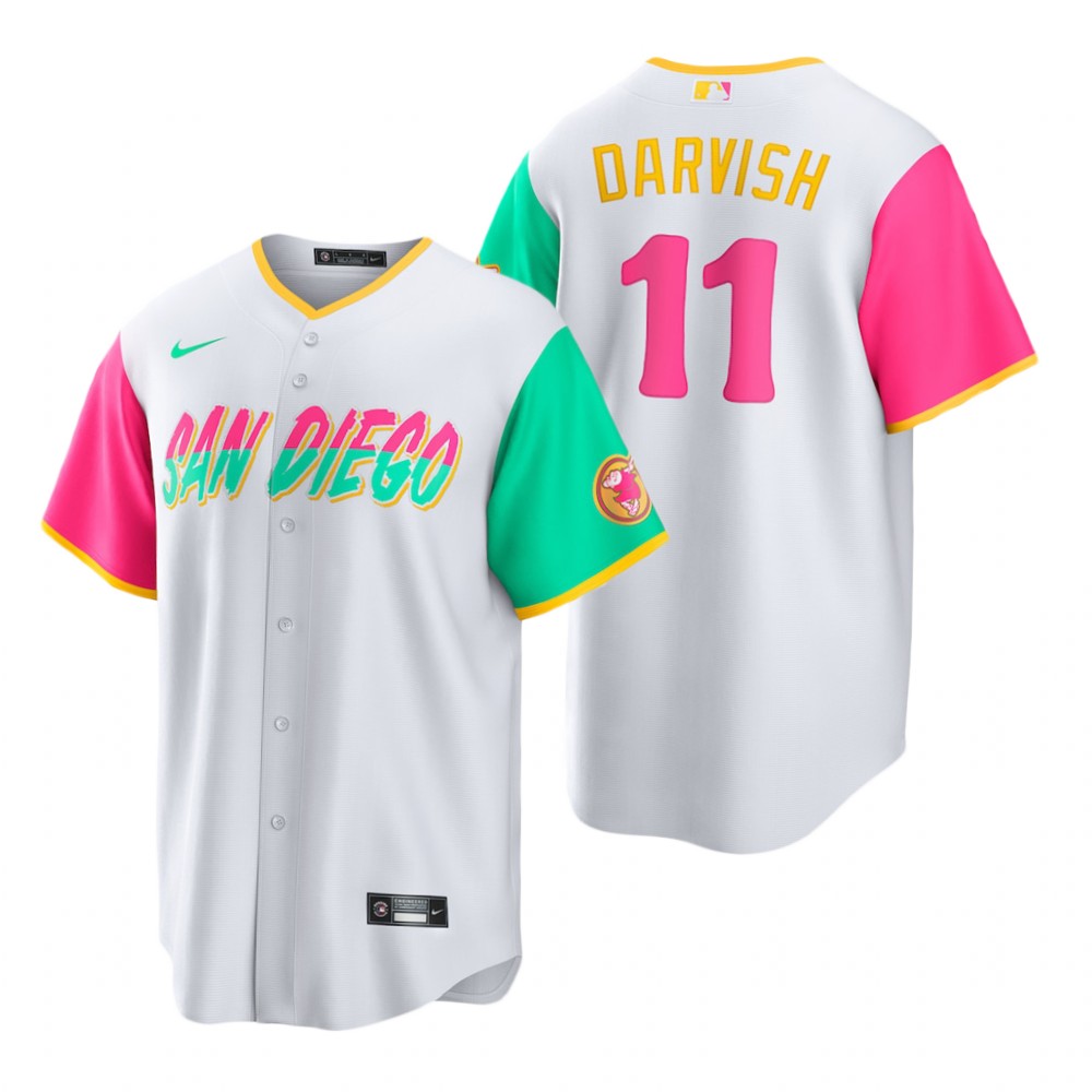 San Diego Padres Yu Darvish White 2022 City Connect Replica Jersey San Diego Padres Yu Darvish White 2022 City Connect Replica Jersey